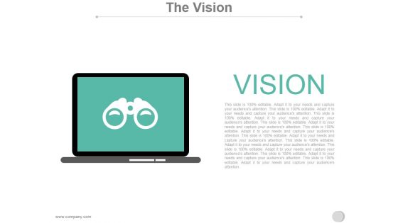 The Vision Ppt PowerPoint Presentation Deck