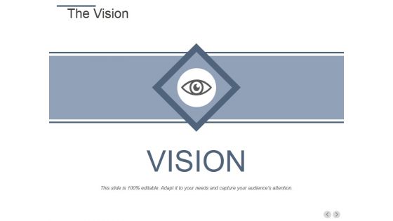 The Vision Ppt PowerPoint Presentation Professional Templates