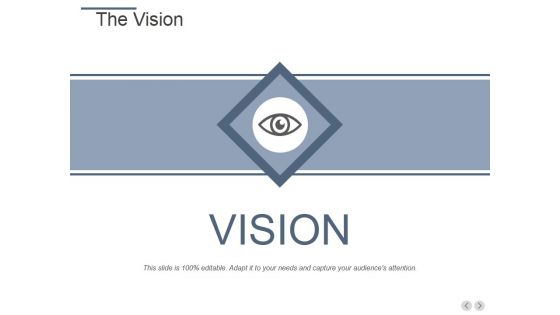 The Vision Ppt PowerPoint Presentation Professional Templates The Vision Ppt PowerPoint Presentation Professional Templates