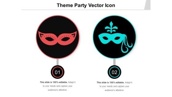 Theme Party Vector Icon Ppt PowerPoint Presentation Slides Influencers PDF