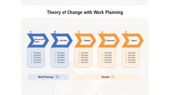 Theory Of Change With Work Planning Ppt Powerpoint Presentation Outline Format Ideas Pdf