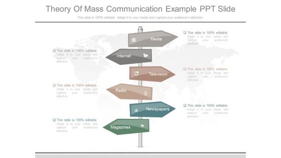 Theory Of Mass Communication Example Ppt Slide