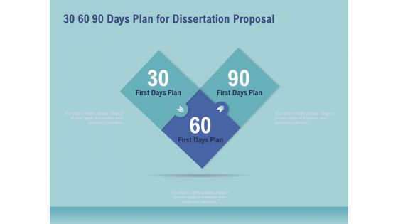 Thesis 30 60 90 Days Plan For Dissertation Proposal Ppt Styles Mockup PDF