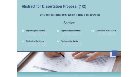 Thesis Abstract For Dissertation Proposal Section Ppt Show Designs Download PDF