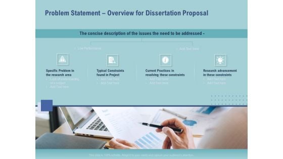 Thesis Problem Statement Overview For Dissertation Proposal Ppt File Graphics Tutorials PDF Thesis Problem Statement Overview For Dissertation Proposal Ppt File Graphics Tutorials PDF