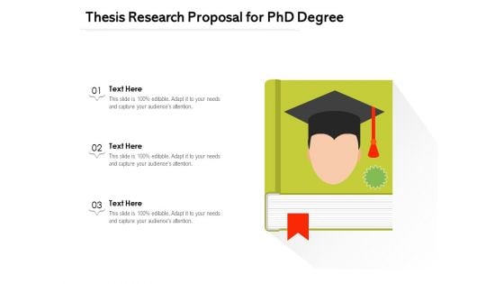 Thesis Research Proposal For Phd Degree Ppt PowerPoint Presentation File Maker PDF