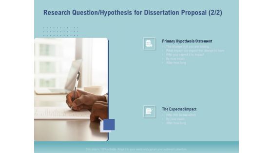 Thesis Research Question Hypothesis For Dissertation Proposal Statement Ppt Infographics Microsoft PDF