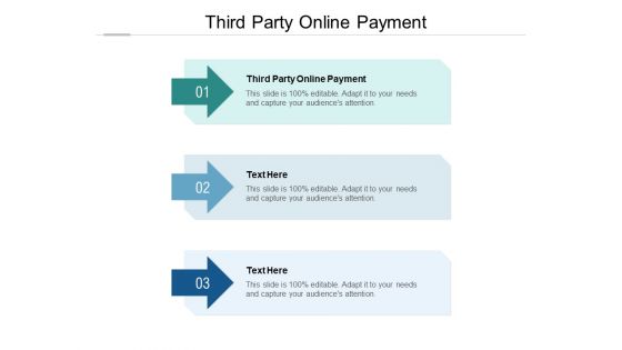 Third Party Online Payment Ppt PowerPoint Presentation Summary Show Cpb Pdf