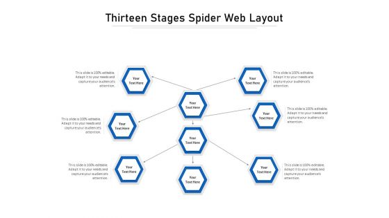 Thirteen Stages Spider Web Layout Ppt PowerPoint Presentation Gallery Background PDF