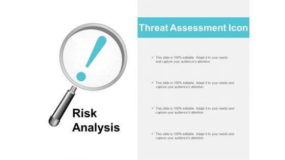 Threat Assessment Icon Ppt PowerPoint Presentation Show Tips