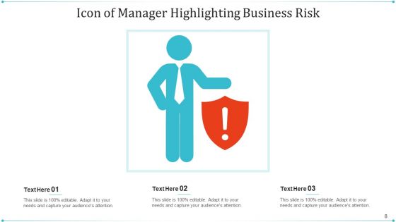 Threat Icon Business Risk Ppt PowerPoint Presentation Complete Deck With Slides