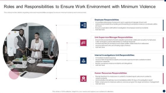 Threat Management At Workplace Roles And Responsibilities To Ensure Work Environment Sample PDF Threat Management At Workplace Roles And Responsibilities To Ensure Work Environment Sample PDF