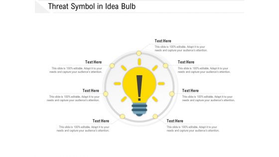 Threat Symbol In Idea Bulb Ppt PowerPoint Presentation Gallery Infographic Template PDF Threat Symbol In Idea Bulb Ppt PowerPoint Presentation Gallery Infographic Template PDF