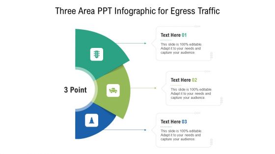 Three Area Ppt Infographic For Egress Traffic Ppt PowerPoint Presentation File Summary PDF