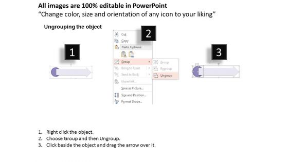 Three Arrow Banner Design With Icons Powerpoint Template