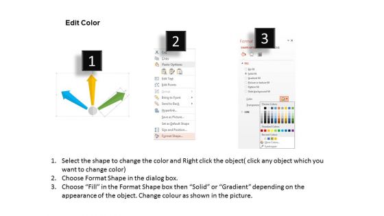 Three Arrows With Icons Powerpoint Templates