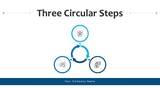 Three Circular Steps Process Financial Ppt PowerPoint Presentation Complete Deck