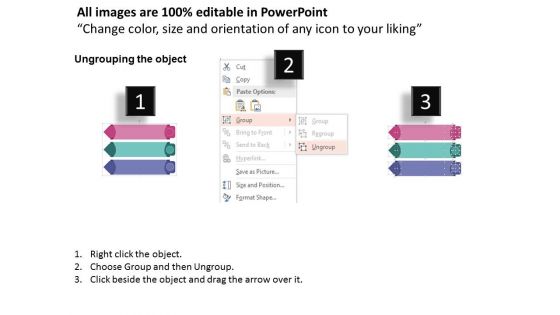 Three Colored Steps And Icons Powerpoint Template