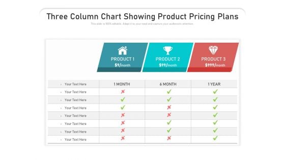 Three Column Chart Showing Product Pricing Plans Ppt PowerPoint Presentation Inspiration Background Images PDF Three Column Chart Showing Product Pricing Plans Ppt PowerPoint Presentation Inspiration Background Images PDF