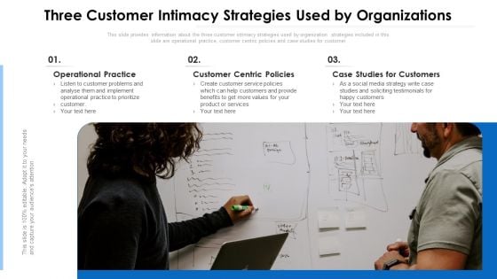 Three Consumer Intimacy Tactics Used By Business Ppt PowerPoint Presentation File Display PDF Three Consumer Intimacy Tactics Used By Business Ppt PowerPoint Presentation File Display PDF