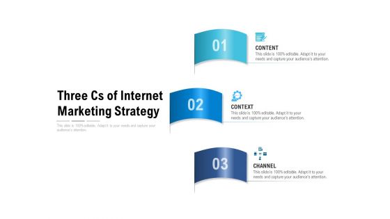 Three Cs Of Internet Marketing Strategy Ppt PowerPoint Presentation Pictures Show