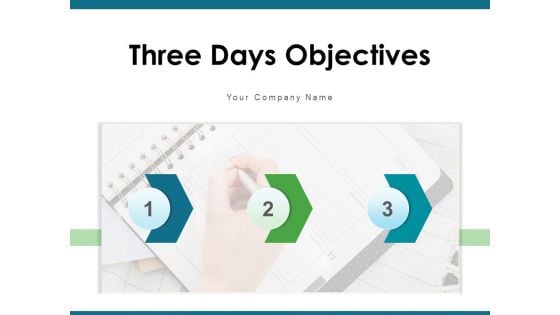 Three Days Objectives Employees Plan Ppt PowerPoint Presentation Complete Deck