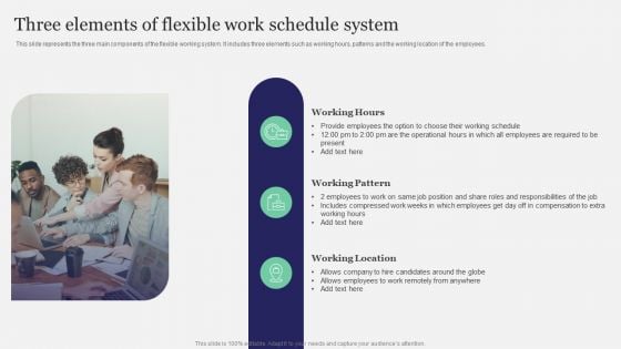 Three Elements Of Flexible Work Schedule System Background PDF Three Elements Of Flexible Work Schedule System Background PDF