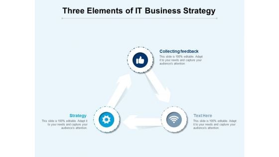 Three Elements Of It Business Strategy Ppt PowerPoint Presentation Ideas Microsoft PDF