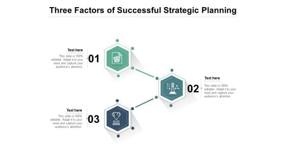 Three Factors Of Successful Strategic Planning Ppt PowerPoint Presentation File Microsoft PDF