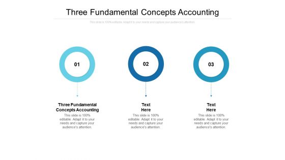 Three Fundamental Concepts Accounting Ppt PowerPoint Presentation Styles Guide Cpb