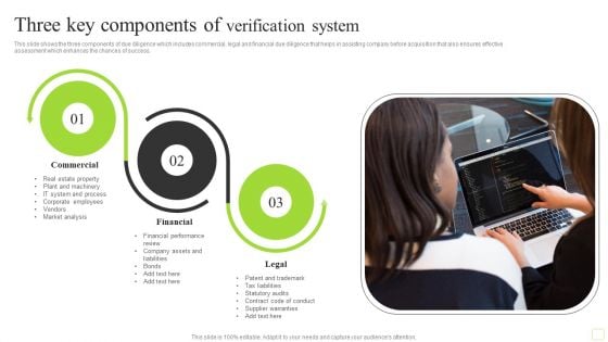 Three Key Components Of Verification System Elements PDF