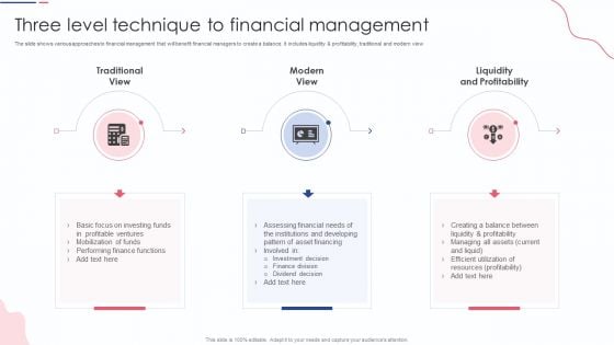 Three Level Technique To Financial Management Guidelines PDF