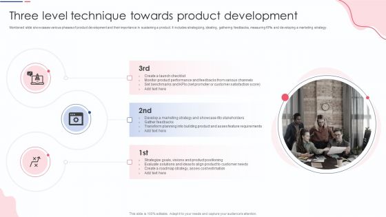 Three Level Technique Towards Product Development Portrait PDF