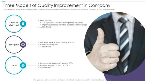 Three Models Of Quality Improvement In Company Formats PDF