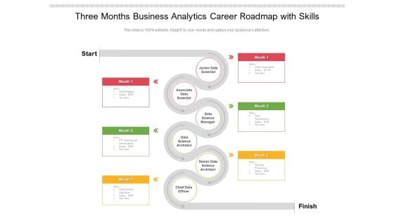 Three Months Business Analytics Career Roadmap With Skills Summary