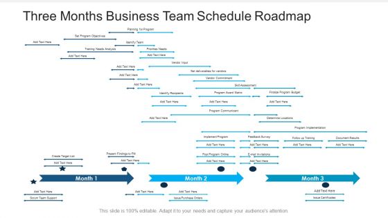 Three Months Business Team Schedule Roadmap Inspiration Three Months Business Team Schedule Roadmap Inspiration