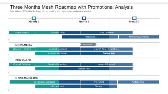 Three Months Mesh Roadmap With Promotional Analysis Rules