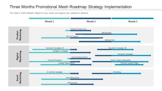 Three Months Promotional Mesh Roadmap Strategy Implementation Summary