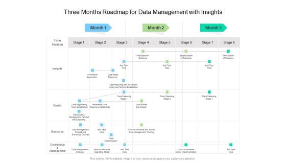 Three Months Roadmap For Data Management With Insights Professional