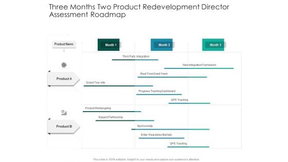 Three Months Two Product Redevelopment Director Assessment Roadmap Summary