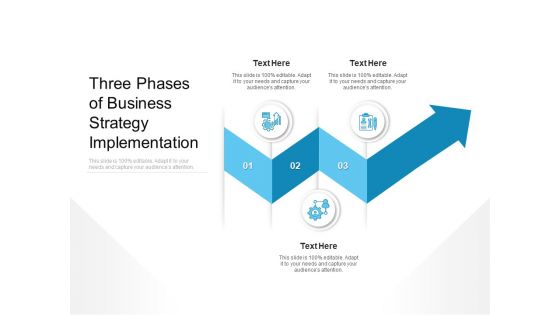 Three Phases Of Business Strategy Implementation Ppt PowerPoint Presentation Icon Graphics