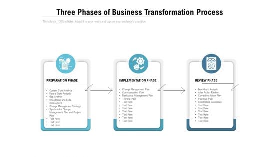 Three Phases Of Business Transformation Process Ppt PowerPoint Presentation Styles Format Ideas Three Phases Of Business Transformation Process Ppt PowerPoint Presentation Styles Format Ideas