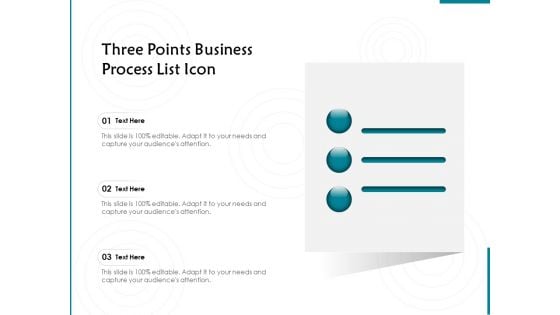 Three Points Business Process List Icon Ppt PowerPoint Presentation File Graphics Download PDF