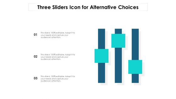 Three Sliders Icon For Alternative Choices Ppt PowerPoint Presentation File Outfit PDF