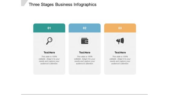 Three Stages Business Infographics Ppt PowerPoint Presentation Infographics