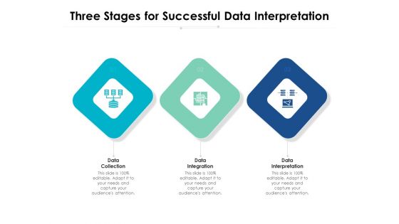 Three Stages For Successful Data Interpretation Ppt PowerPoint Presentation Outline Microsoft PDF