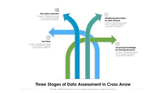 Three Stages Of Data Assessment In Cross Arrow Ppt PowerPoint Presentation Infographic Template Pictures PDF Three Stages Of Data Assessment In Cross Arrow Ppt PowerPoint Presentation Infographic Template Pictures PDF