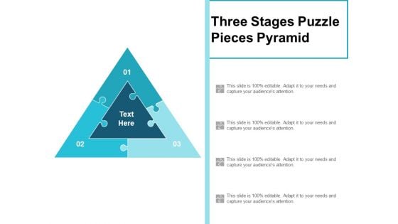 Three Stages Puzzle Pieces Pyramid Ppt PowerPoint Presentation Outline Themes