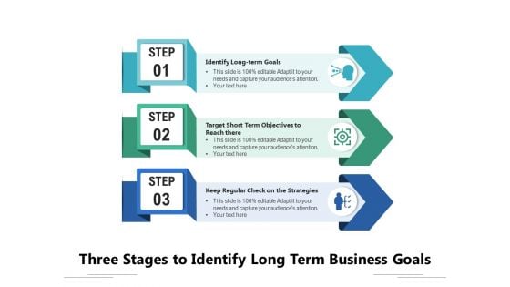 Three Stages To Identify Long Term Business Goals Ppt PowerPoint Presentation Professional Infographic Template PDF Three Stages To Identify Long Term Business Goals Ppt PowerPoint Presentation Professional Infographic Template PDF