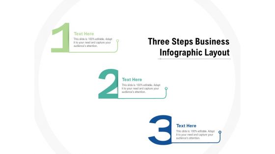 Three Steps Business Infographic Layout Ppt PowerPoint Presentation Layouts Model